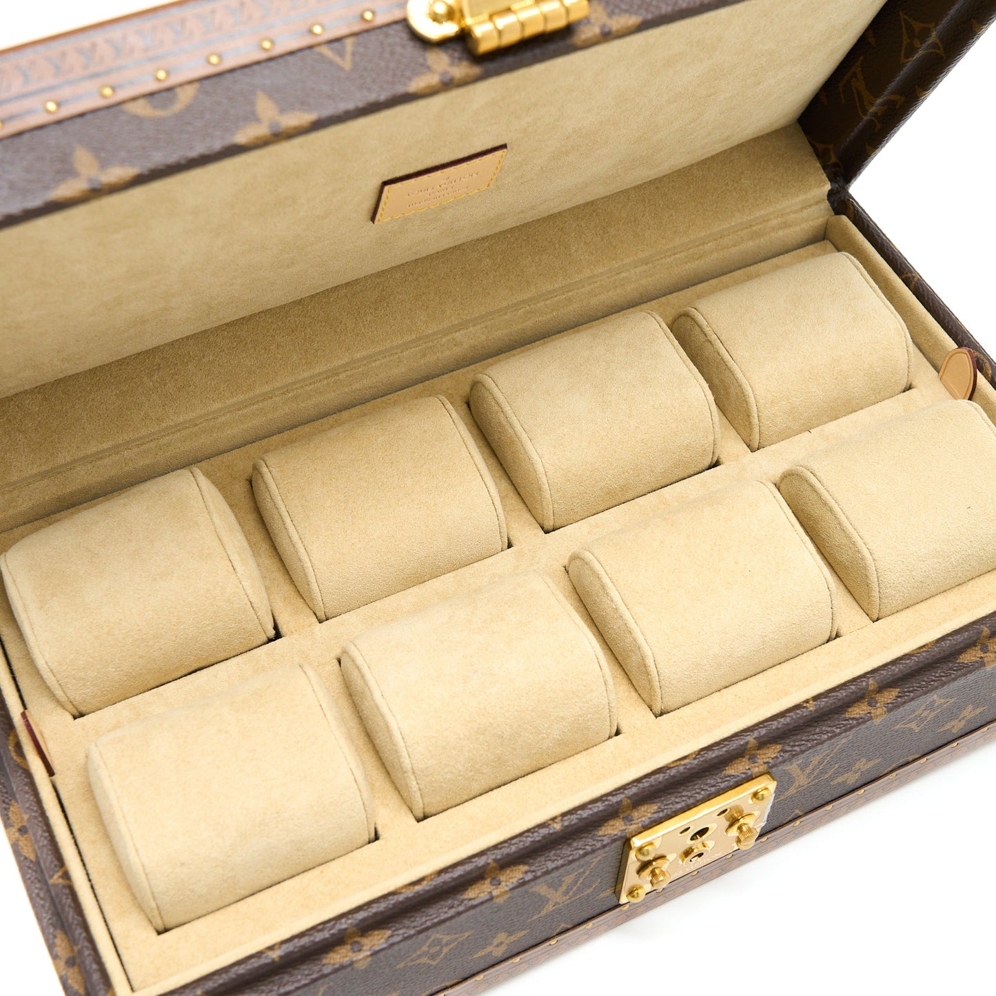 Louis Vuitton 8 Watch Case Monogram Canvas GHW