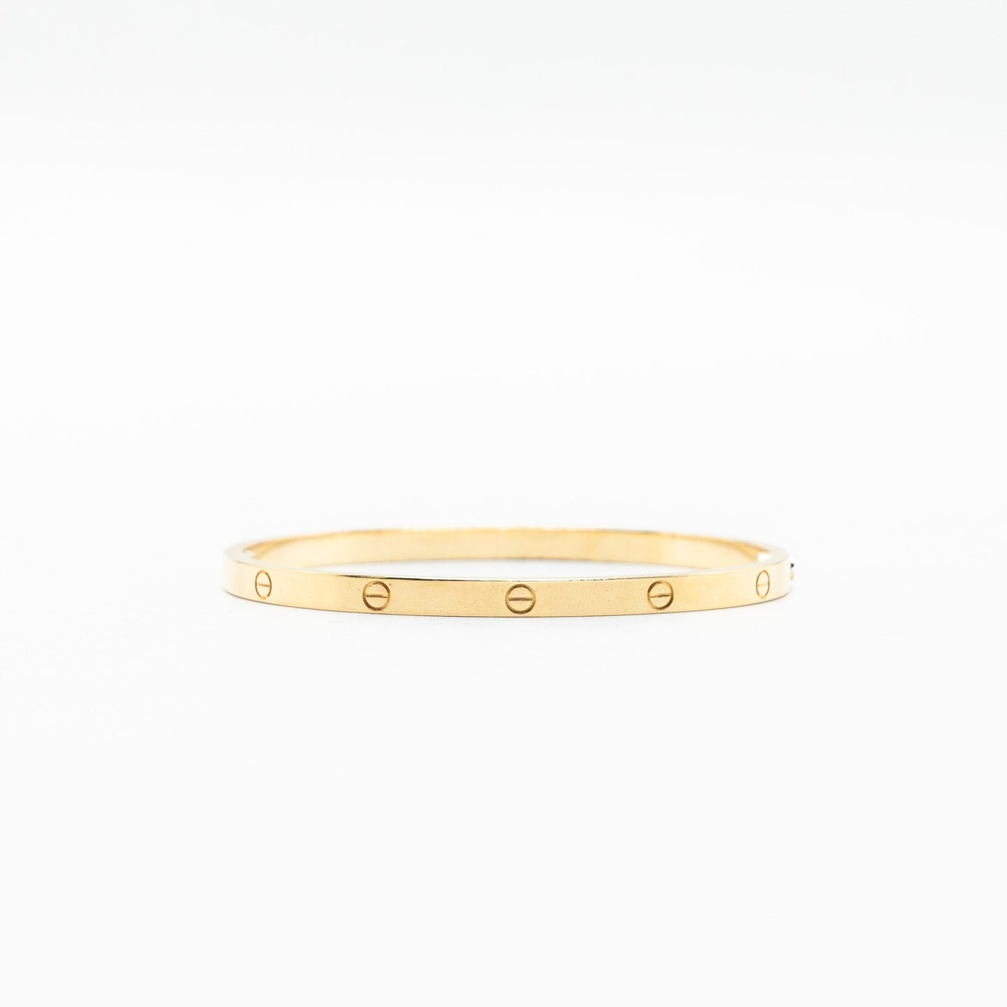 Cartier size 16 love bracelet small model yellow gold