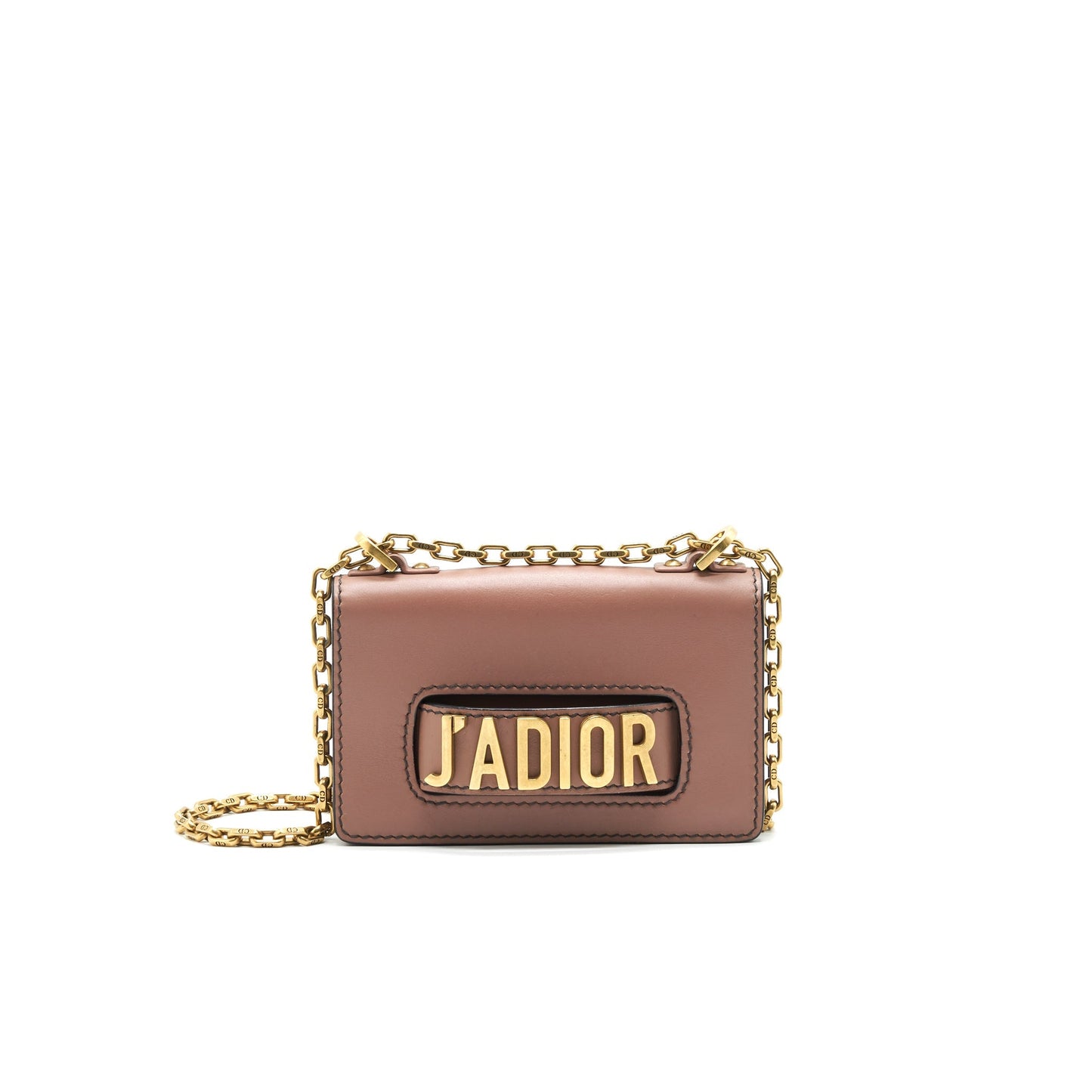 Luxury Dior J'A Luxury Dior MINI WALLET ON CHAIN PINK BEIGE GHW
