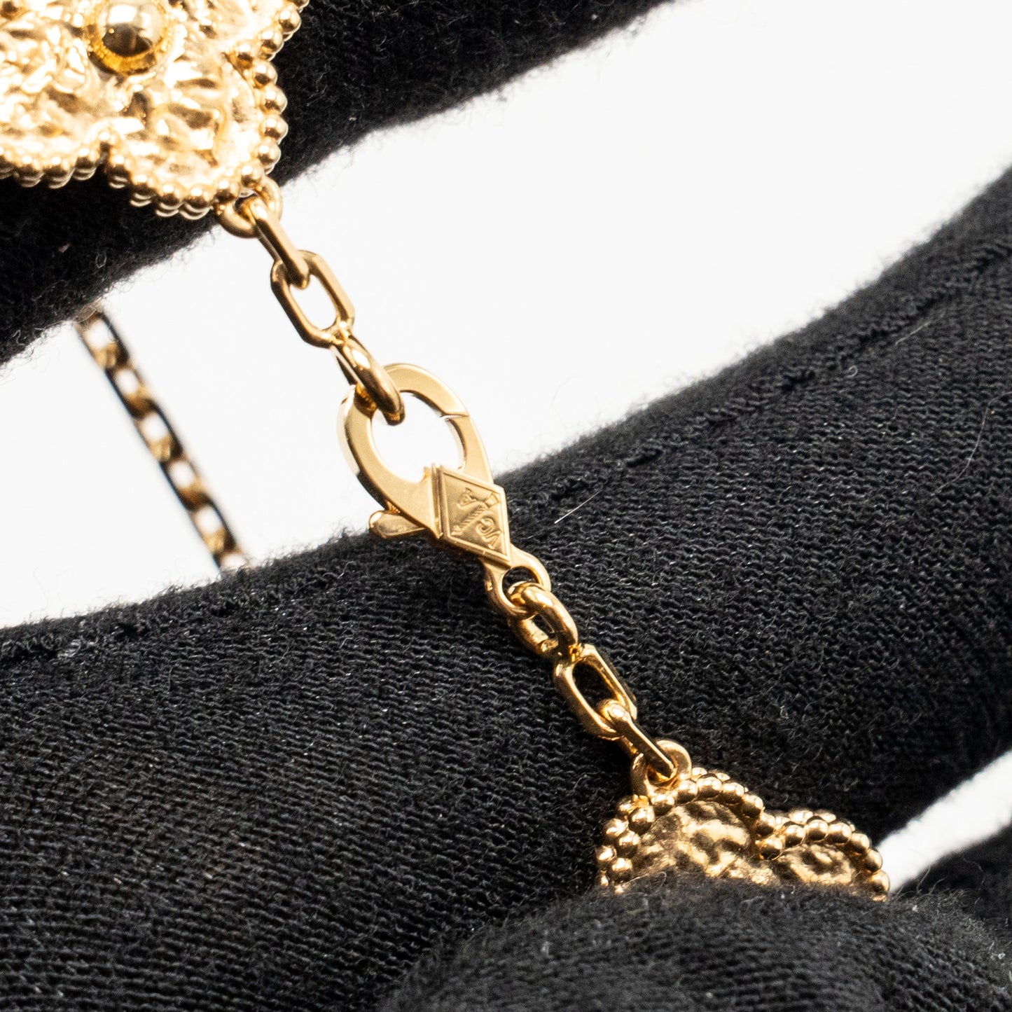 Van Cleef & Arpels Vintage Alhambra Bracelet 5 Motifs Yellow Gold
