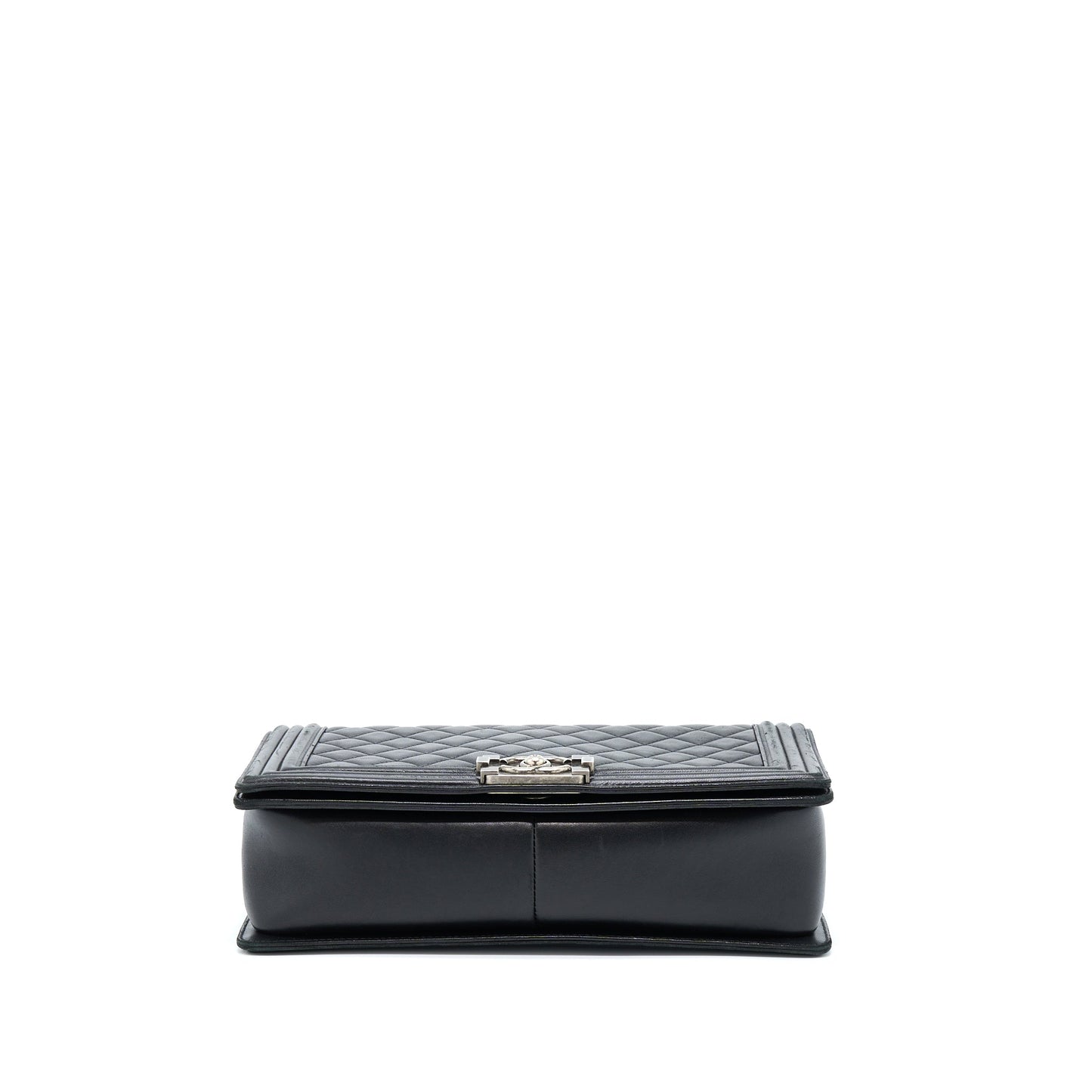 Chanel Medium Boy Bag Lambskin Black Ruthenium SHW