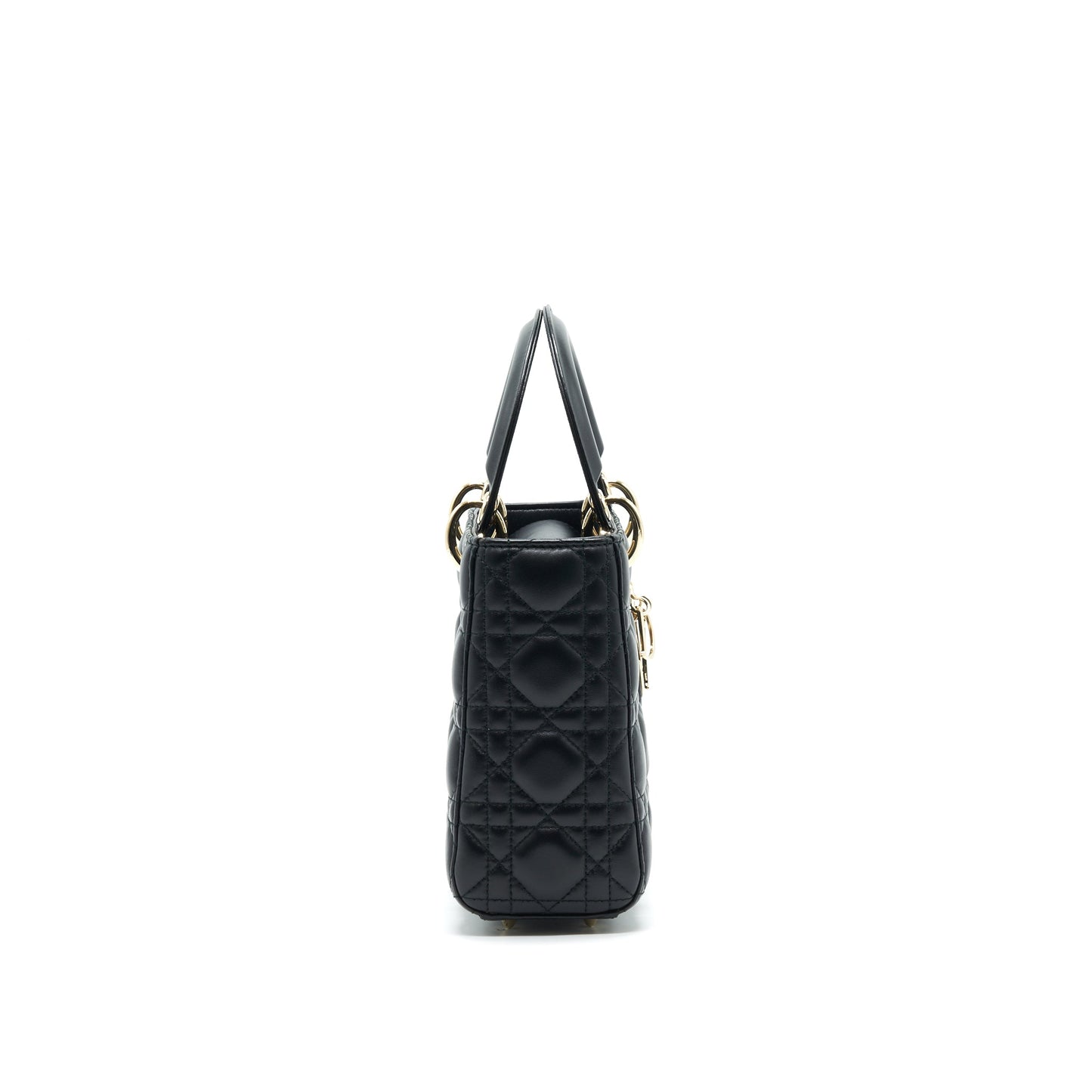 Luxury Dior SMALL LADY Luxury Dior BAG BLACK GHW