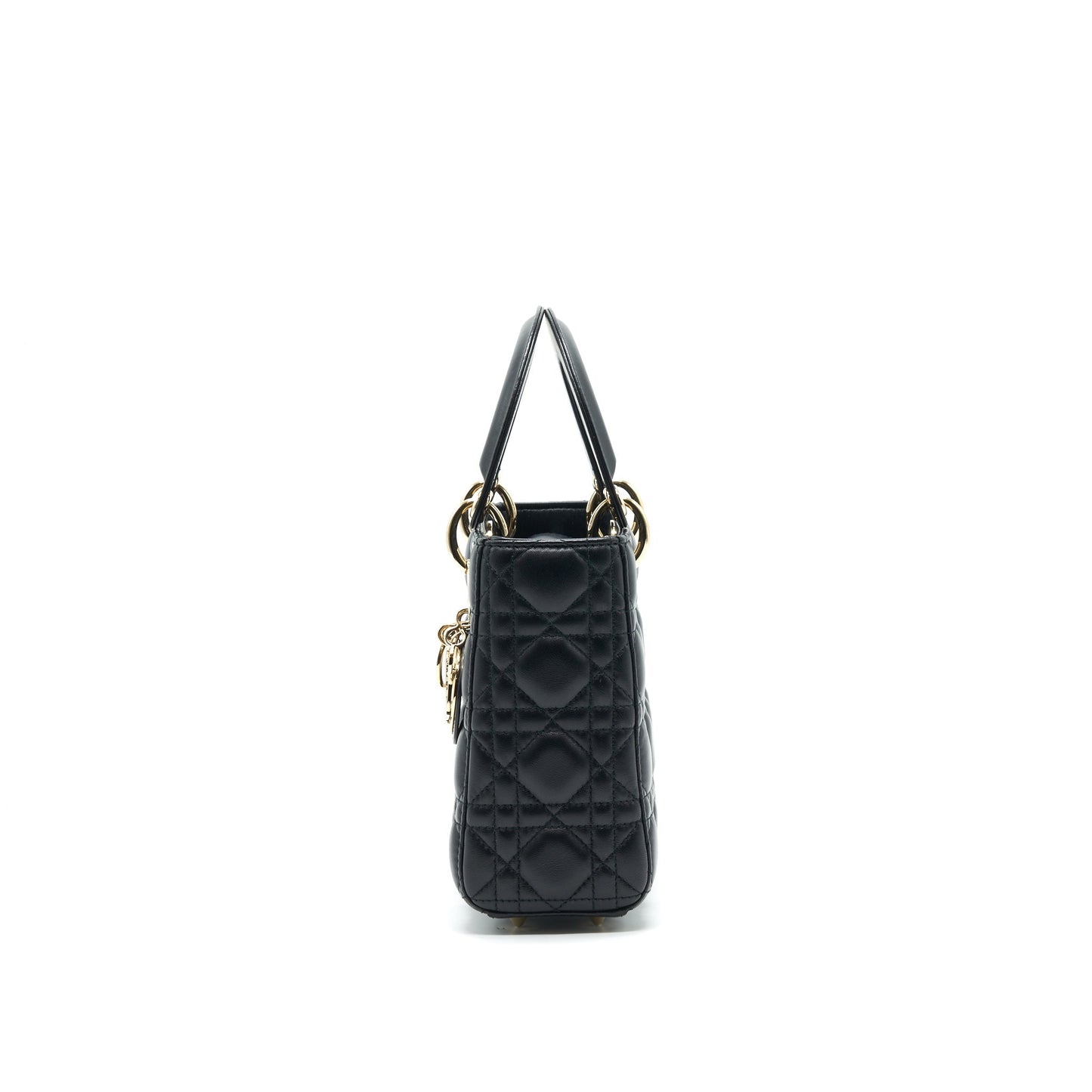 Luxury Dior SMALL LADY Luxury Dior BAG BLACK GHW