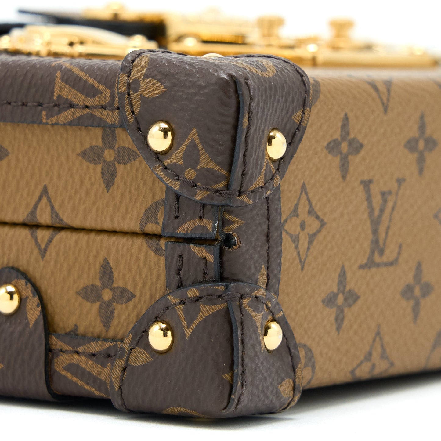 Louis Vuitton Petite Malle Monogram Reverse Canvas GHW