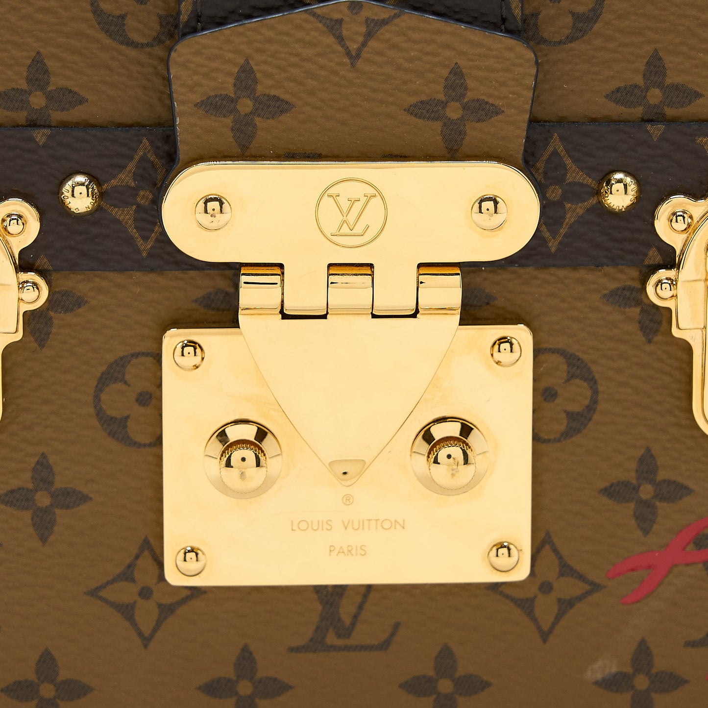 Louis Vuitton Petite Malle Monogram Reverse Canvas GHW
