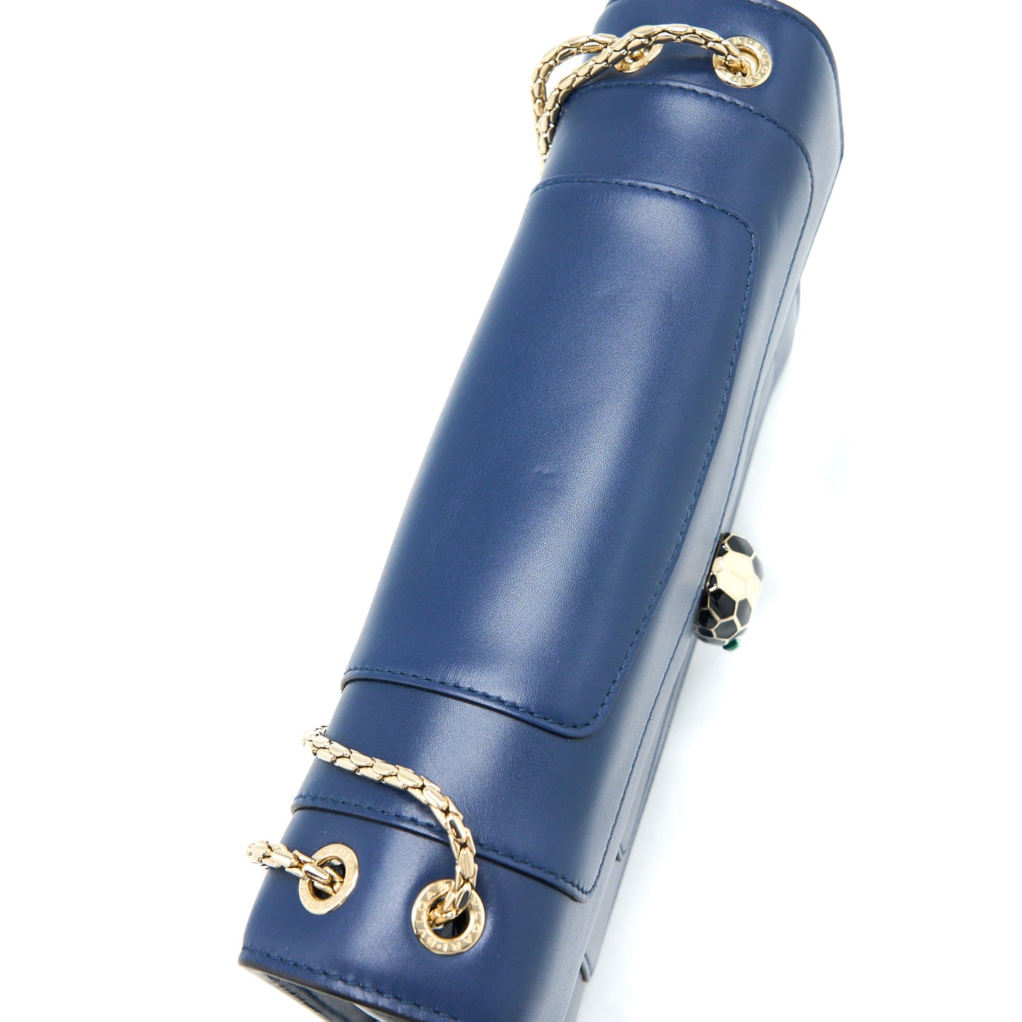 Bvlgari Serpenti Forever Shoulder Bag Calfskin Dark Blue LGHW