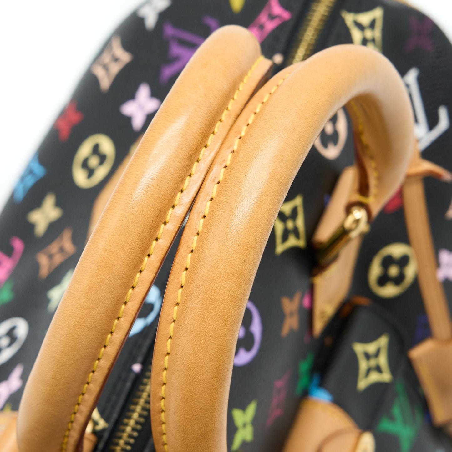 Louis Vuitton Speedy 30 Multicolour Monogram Canvas Black GHW