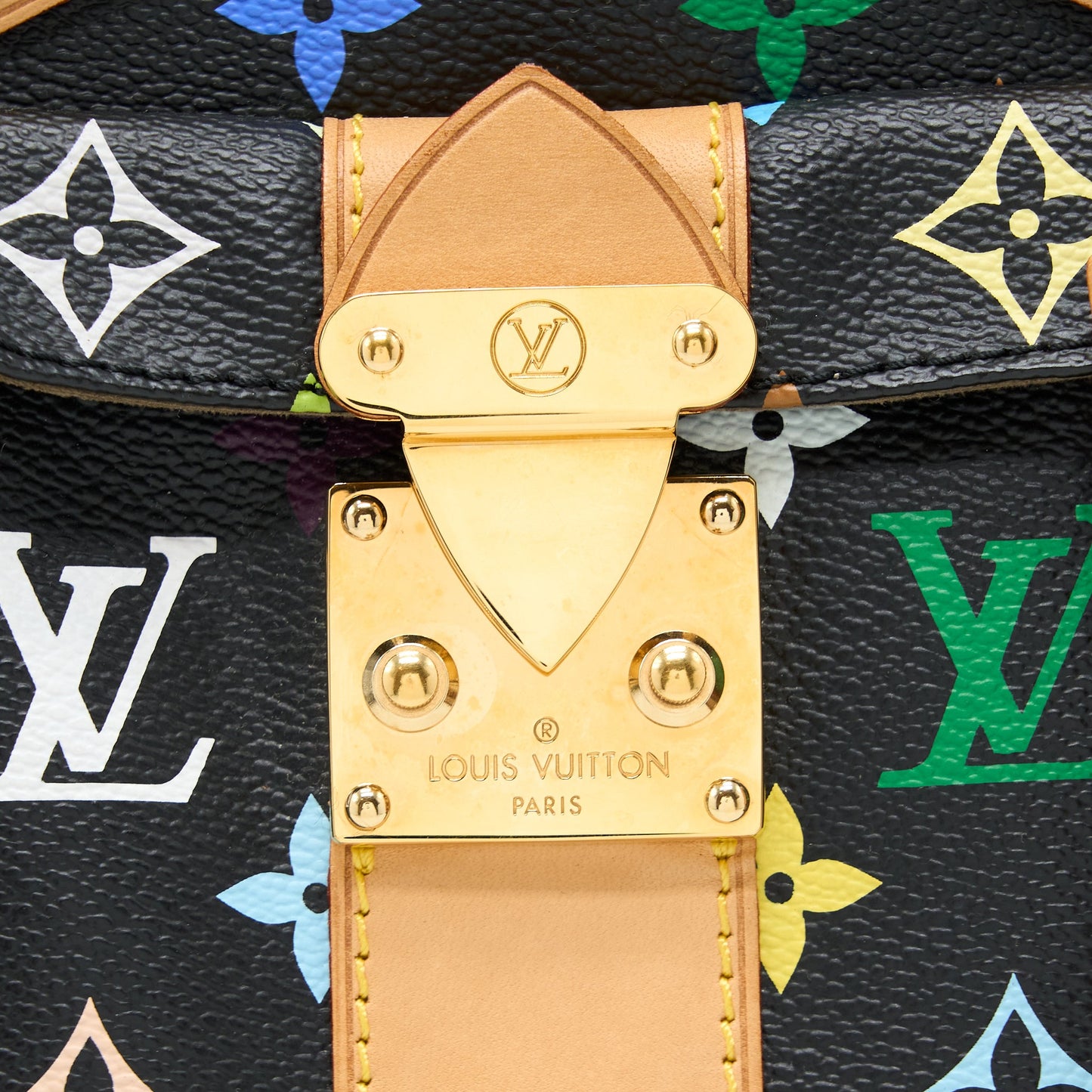 Louis Vuitton Speedy 30 Multicolour Monogram Canvas Black GHW