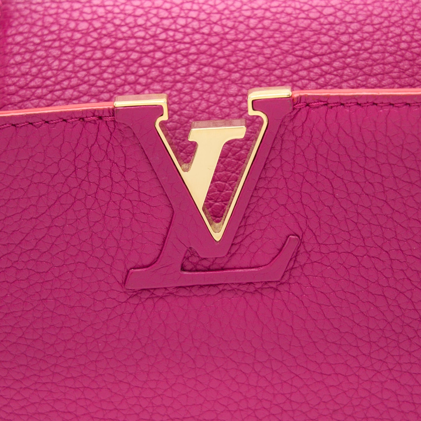 Louis Vuitton Capucines BB Calfskin Pink/Bright Orange GHW
