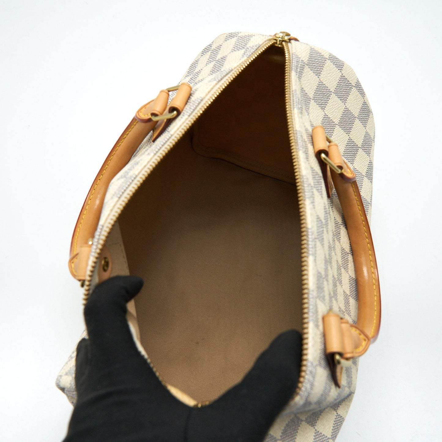 LOUIS VUITTON SPEEDY 30 DAMIER AZUR CANVAS HANDBAG