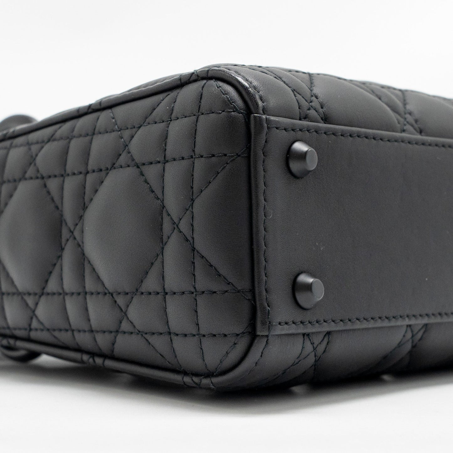 Dior Mini Lady dior calfskin so black