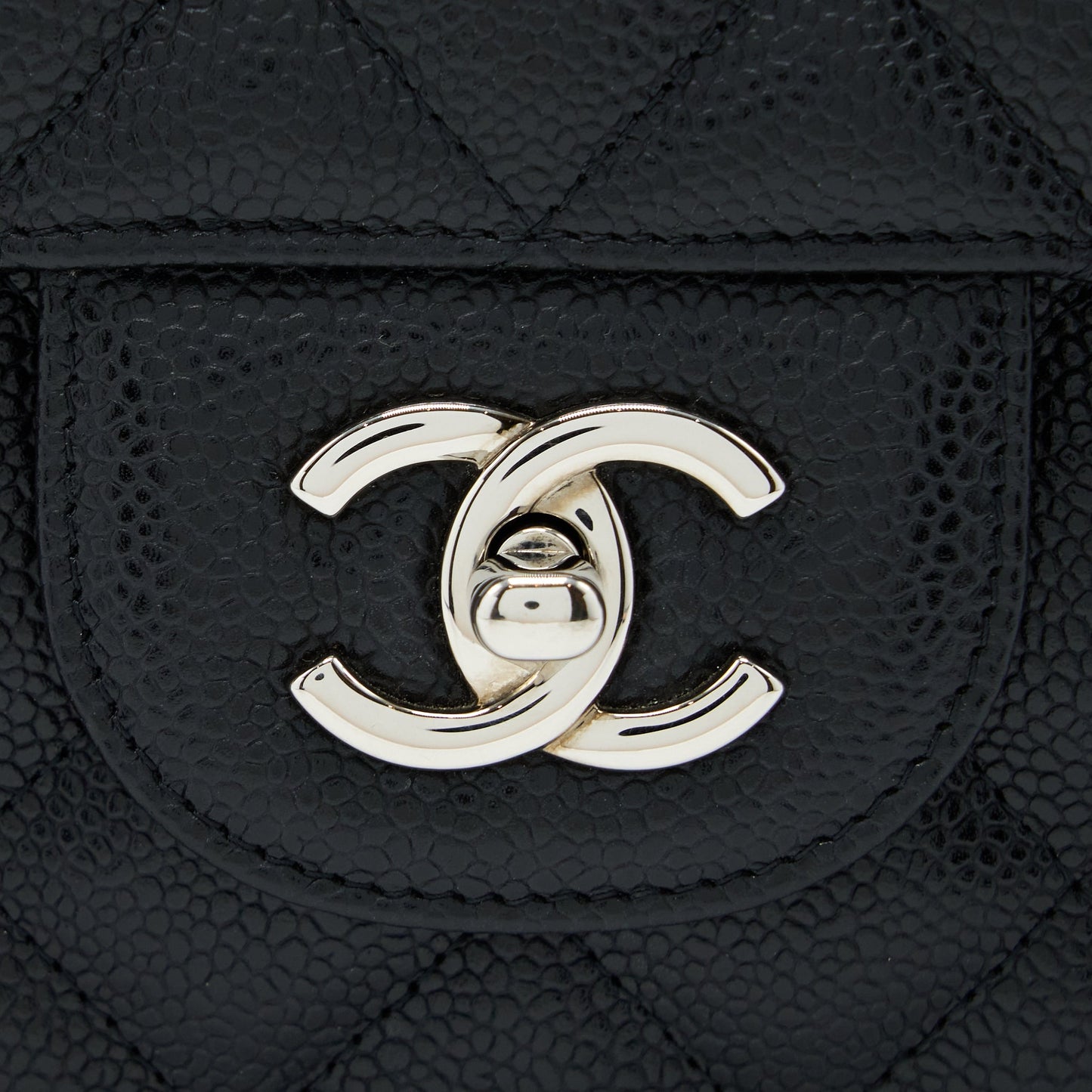 Chanel Jumbo Single Flap Bag Caviar Black SHW