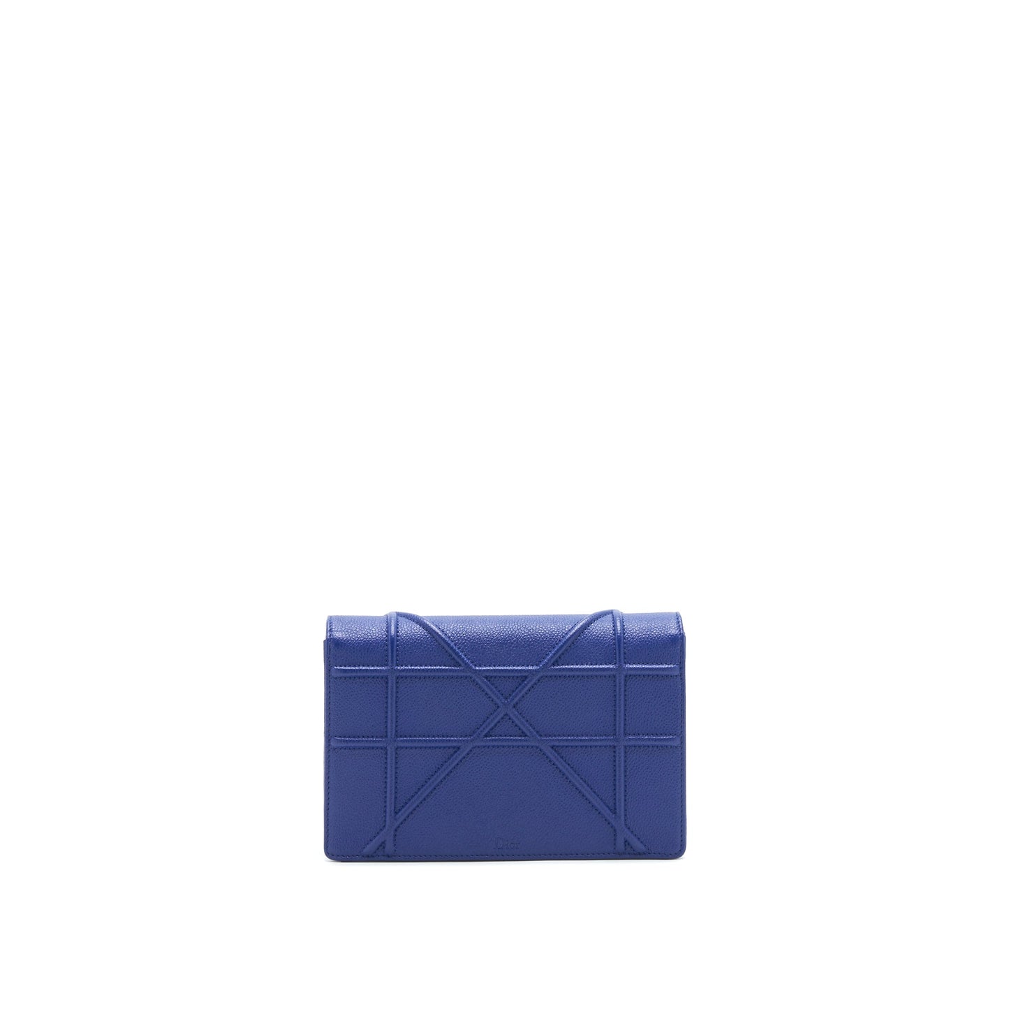 Luxury Dior Luxury Diorama Wallet on Chain Blue with SHW