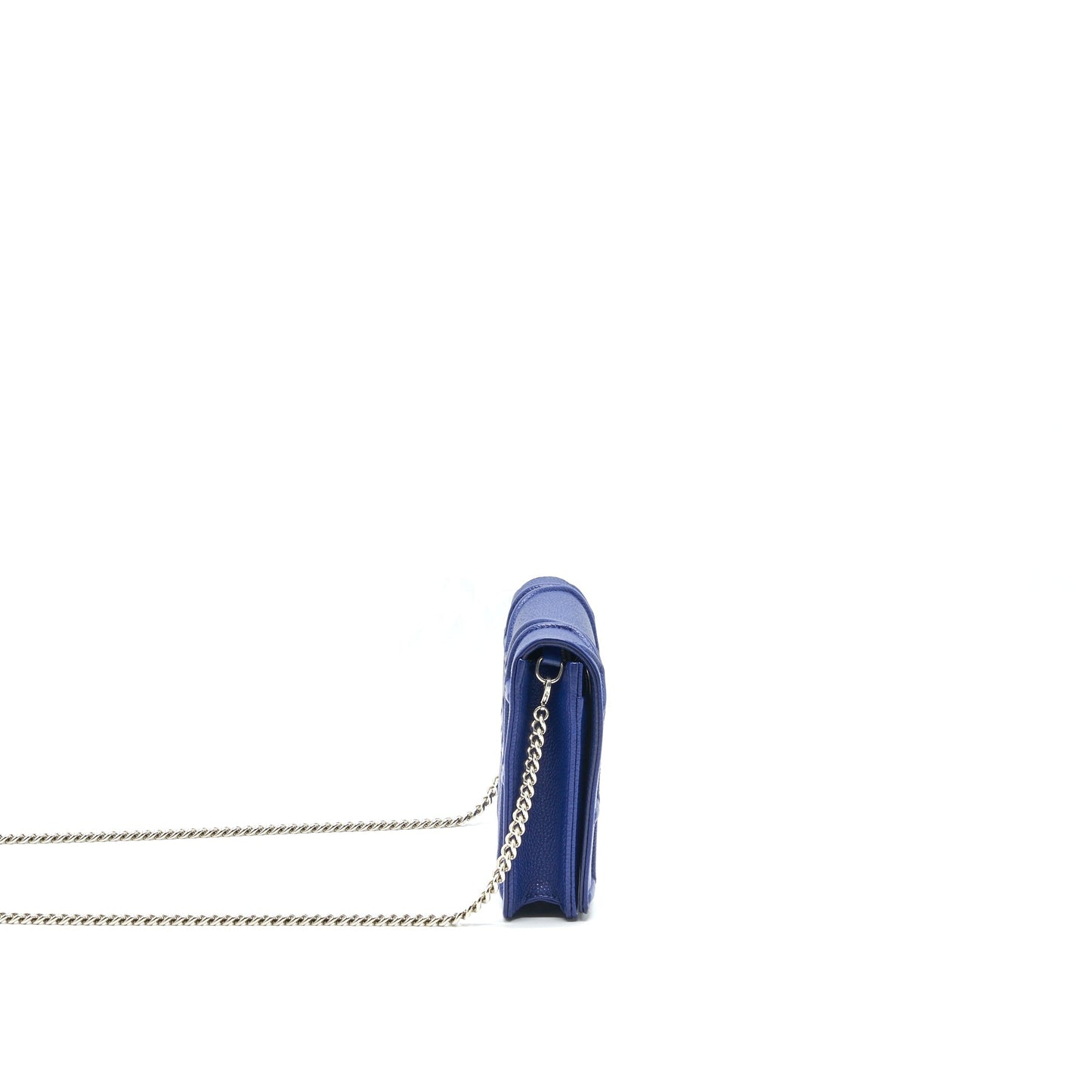Luxury Dior Luxury Diorama Wallet on Chain Blue with SHW