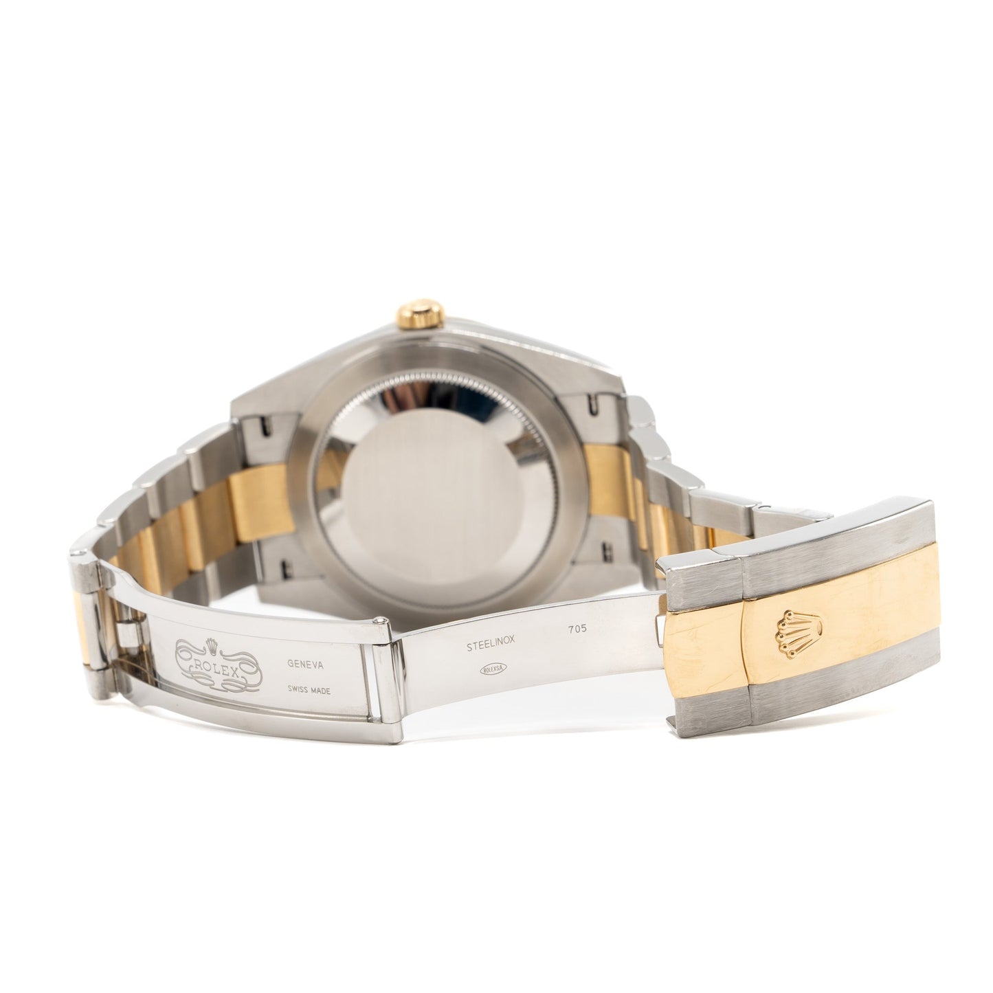 Rolex Datejust 41mm Oystersteel/Yellow Gold White Dial Oyster Bracelet M:126333-0015