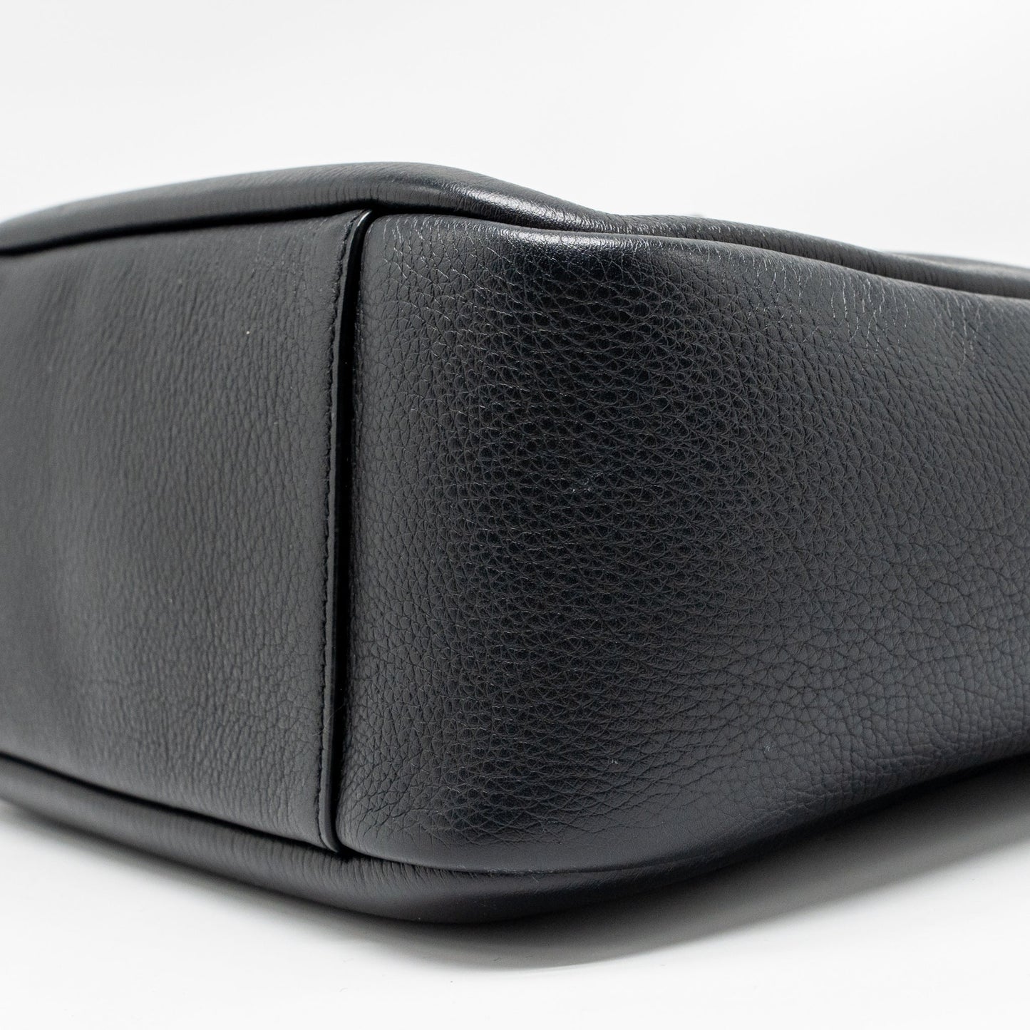 Saint Laurent Le 5 A 7 soft small bag calfskin black GHW