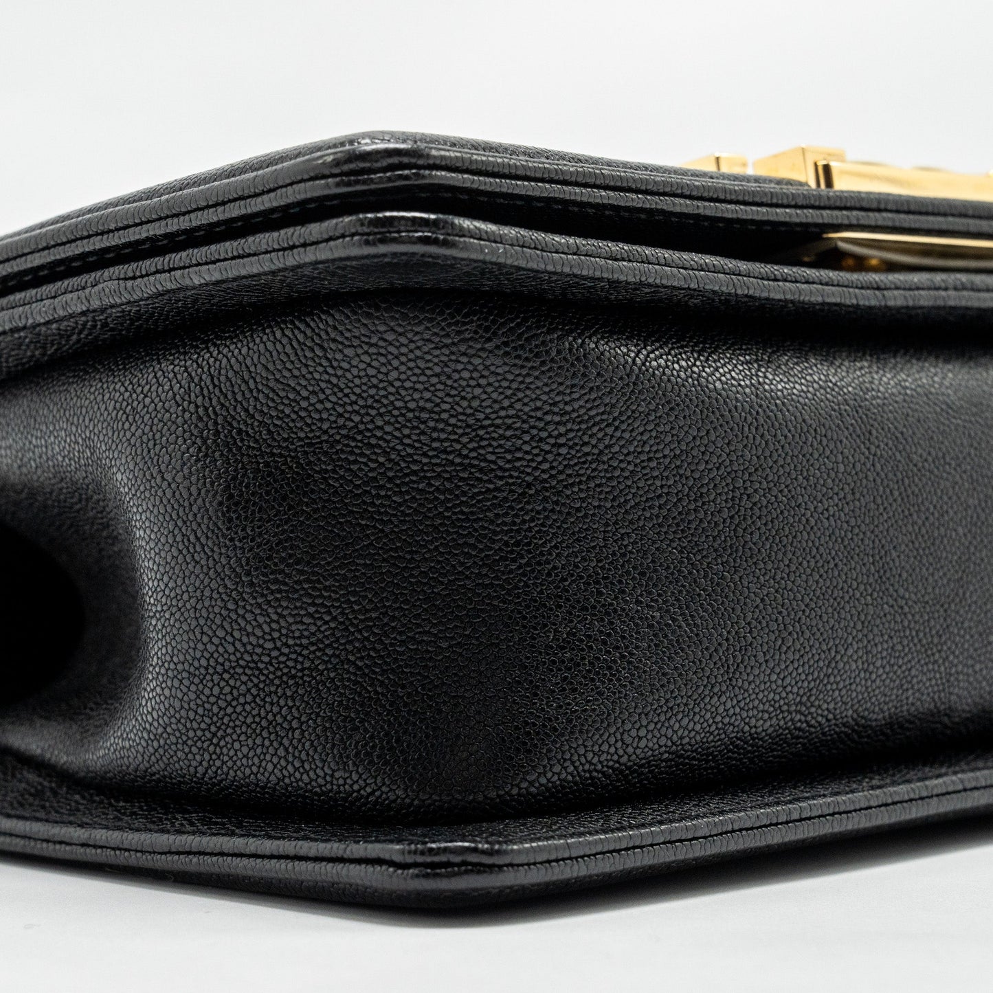 Chanel Chevron Small Boy Bag Caviar Black GHW