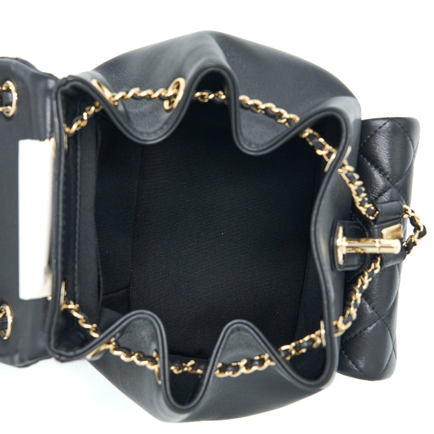 Chanel 23C Duma Mini Backpack Calfskin Black LGHW (Microchip)