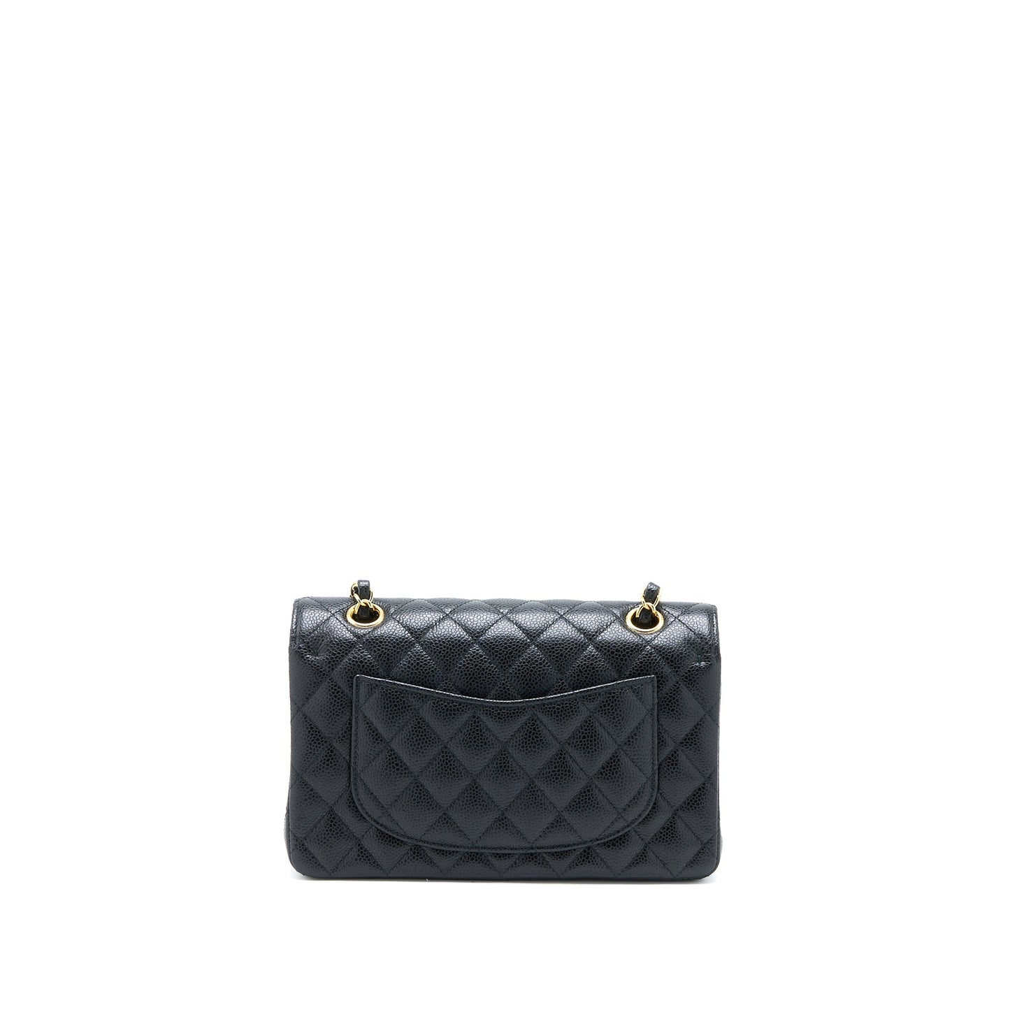 Chanel Small Classic Flap Bag Caviar Black GHW (Microchip)