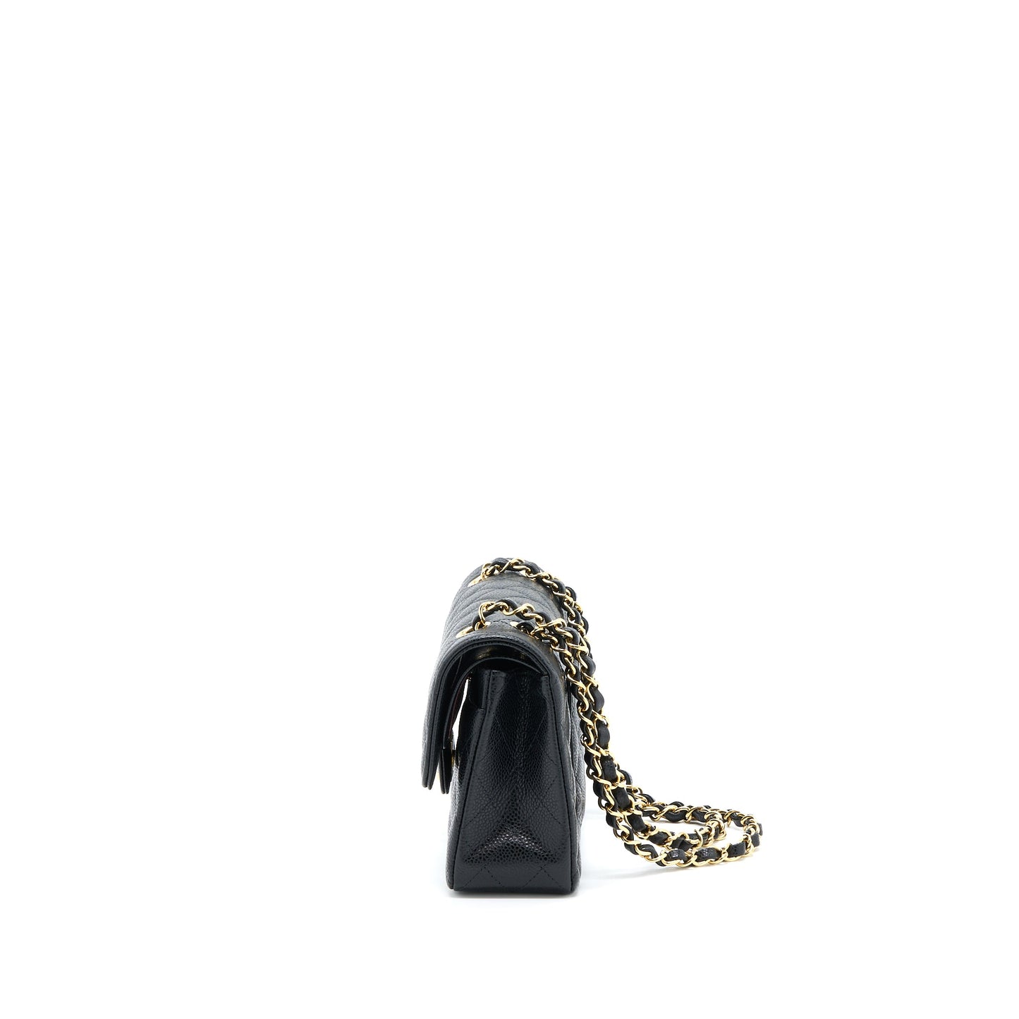Chanel Small Classic Double Flap Bag Caviar Black GHW (Microchip)