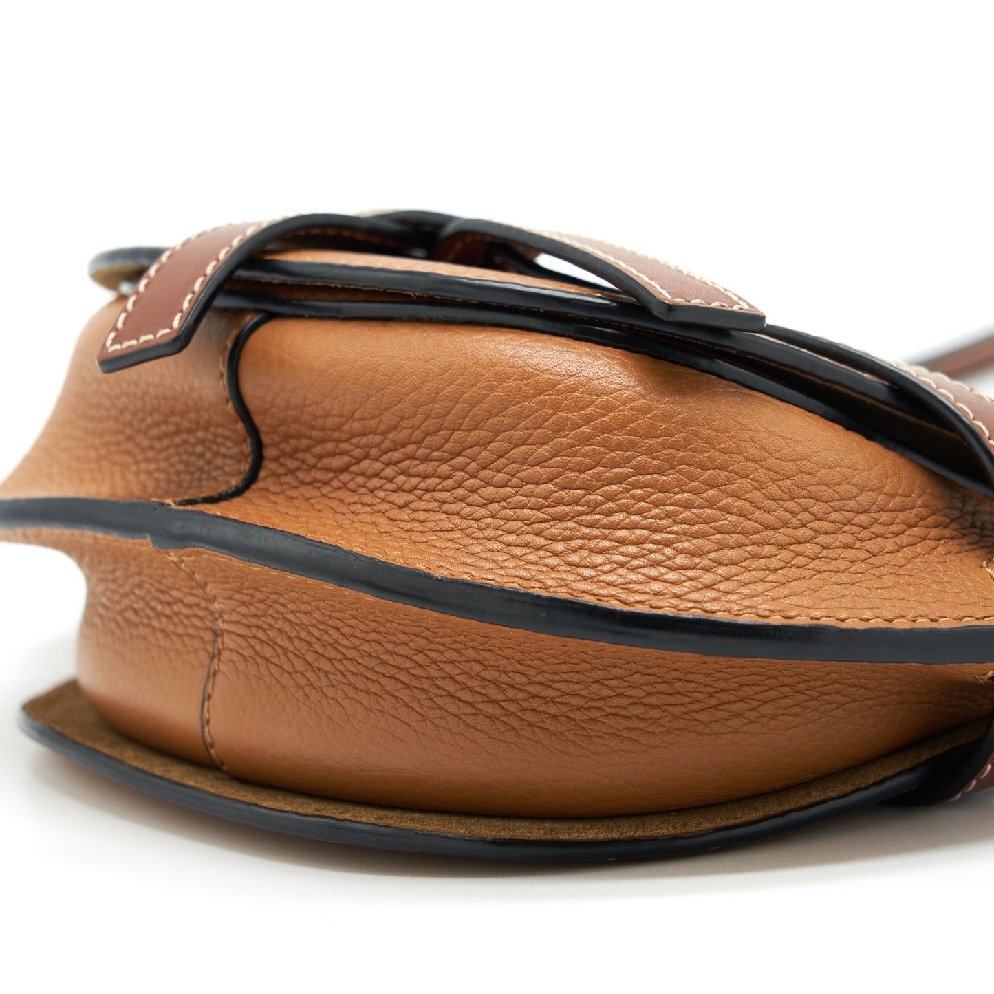 Loewe Mini Gate Bag Grain CalfSkin Tan GHW