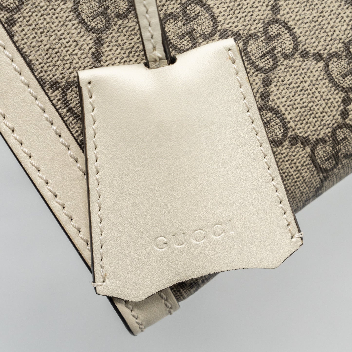 Gucci padlock small shoulder bag GG supreme canvas / Leather white GHW