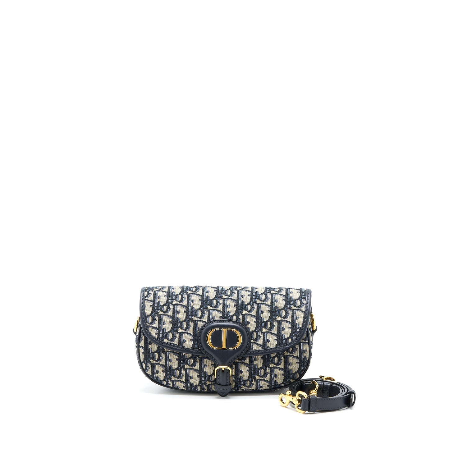 Luxury Dior Bobby East-West Bag Blue Oblique Jacquard GHW
