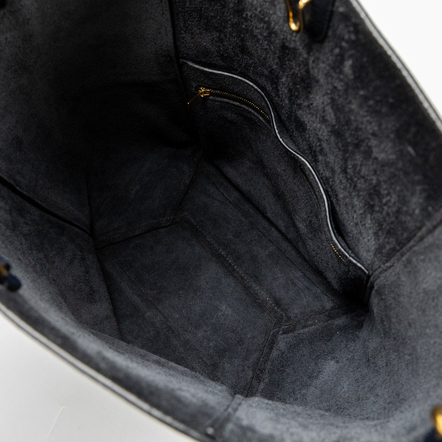 Celine Sangle Bucket Bag Calfskin Navy GHW