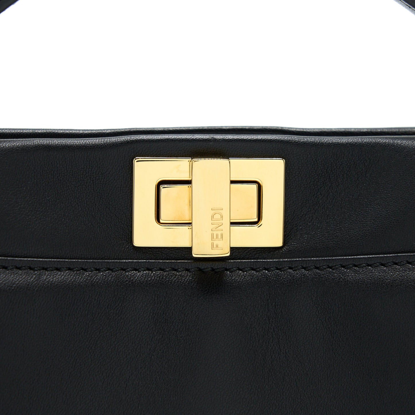 Fendi Mini Peekaboo Lambskin Black GHW