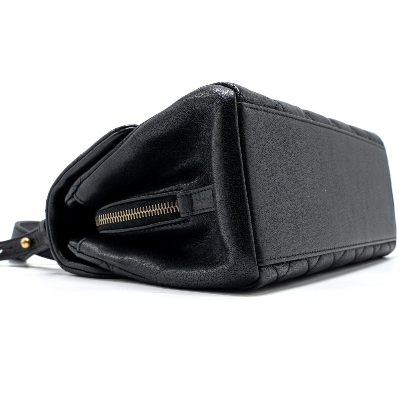Chanel Chains Handle Flap Bag lambskin Black GHW
