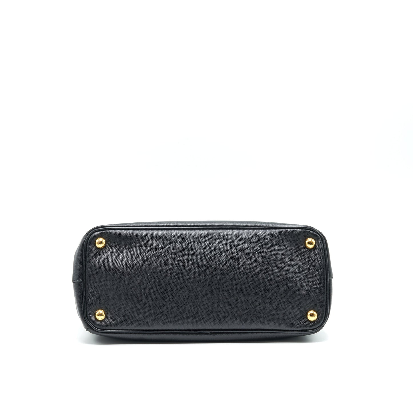 Prada Small Saffiano Leather Tote Bag Black GHW