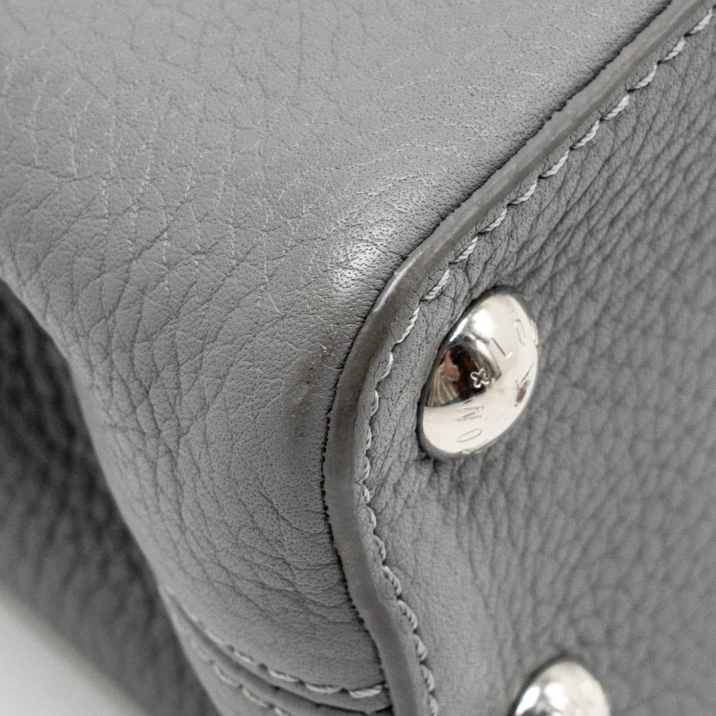Louis Vuitton Capucine BB Python/Taurillon Leather Grey SHW