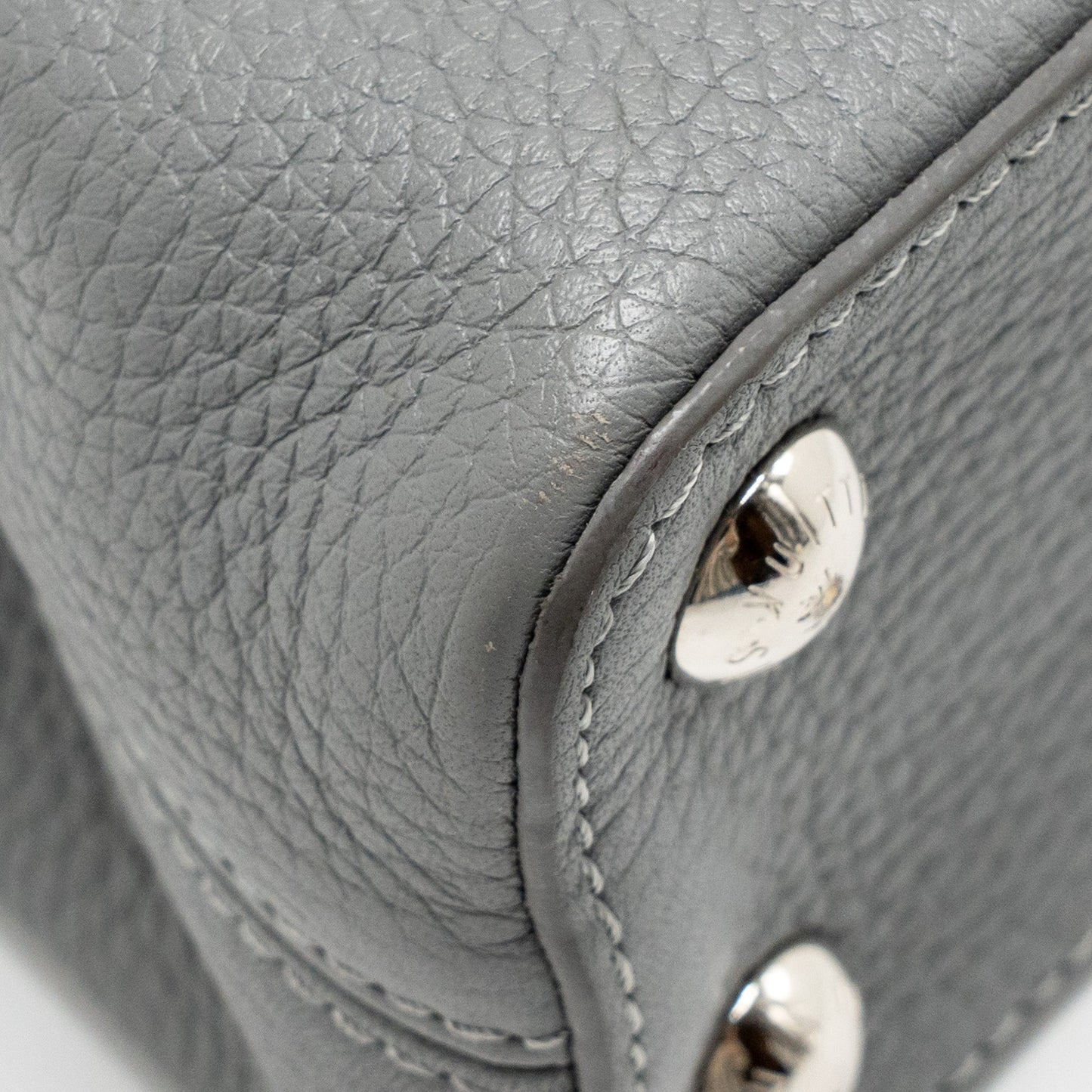 Louis Vuitton Capucine BB Python/Taurillon Leather Grey SHW