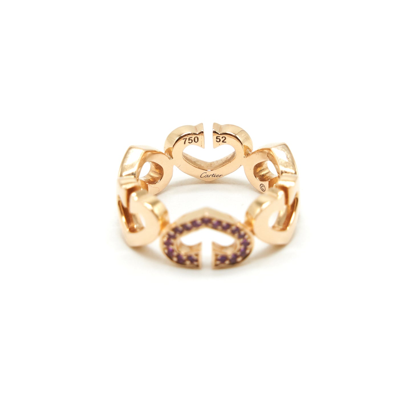 CARTIER HEARTS & SYMBOLS PINK GOLD RING