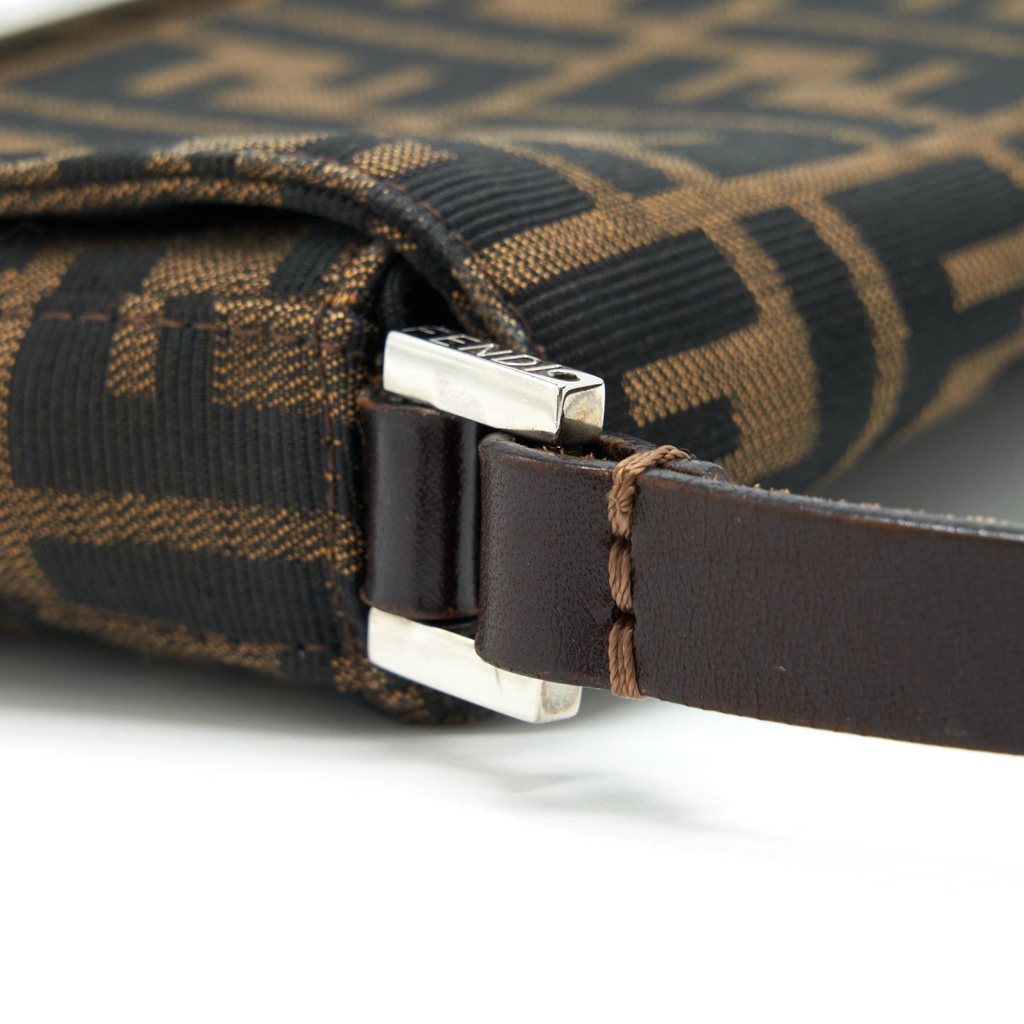 Fendi Vintage FF Logo Shoulder Bag
