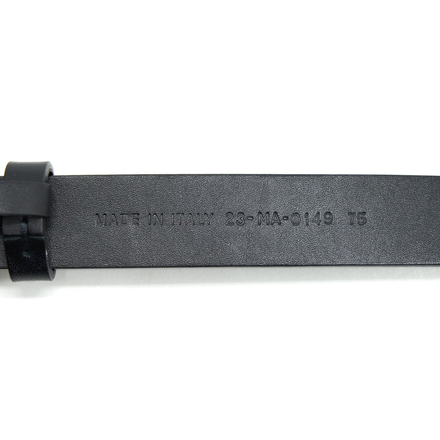 Luxury Dior size75 20mm Saddle Belt Calfskin Black GHW