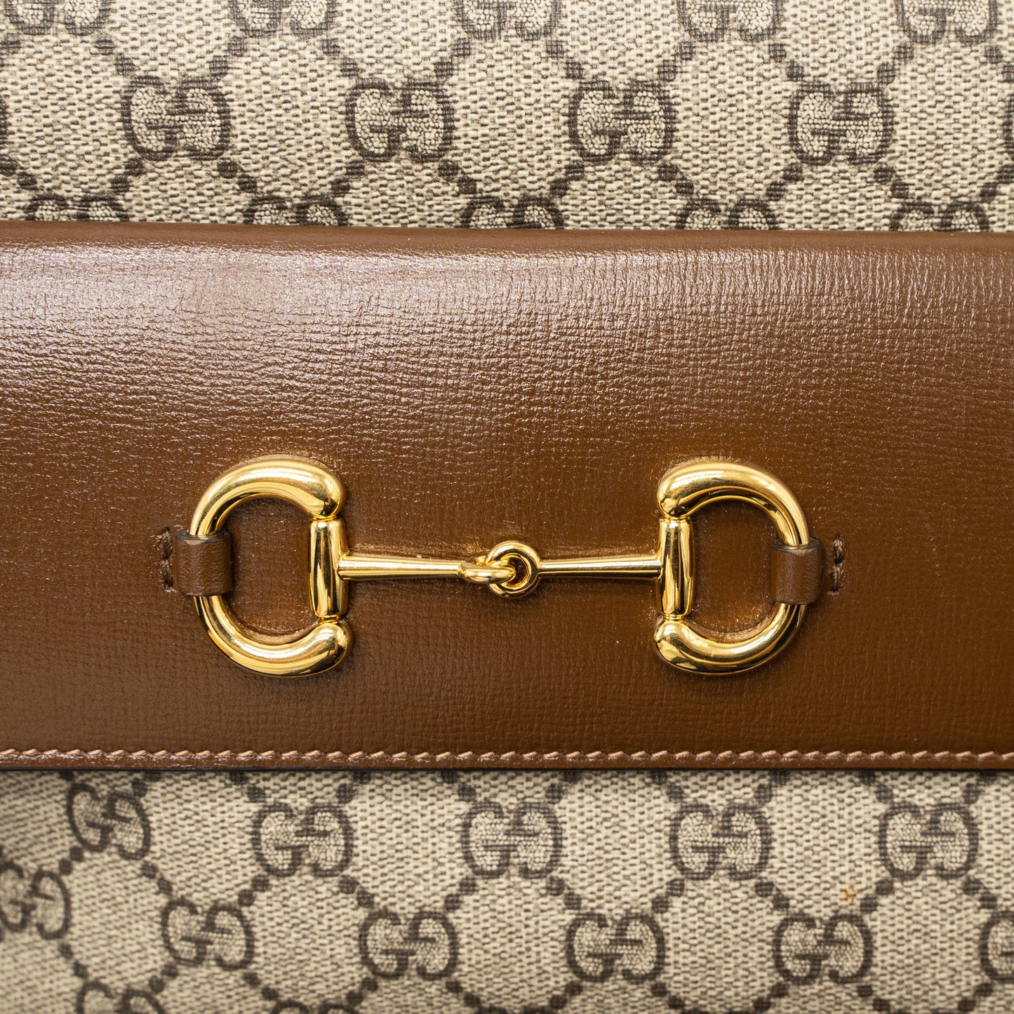 Gucci Small Horsebit 1955 Shoulder Bag GG Supreme Canvas GHW