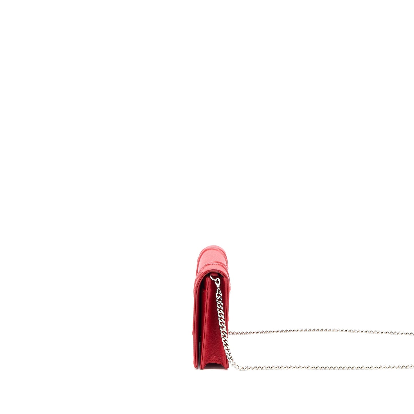Luxury Dior Luxury Diorama Wallet On Chain Calfskin Red SHW