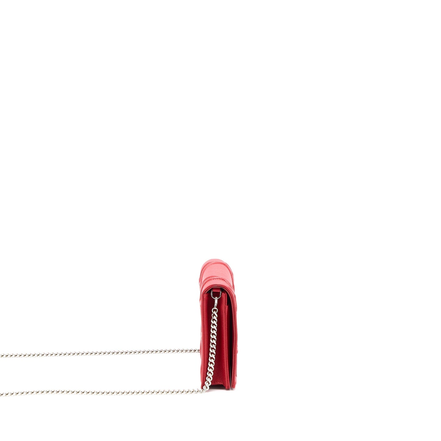 Luxury Dior Luxury Diorama Wallet On Chain Calfskin Red SHW