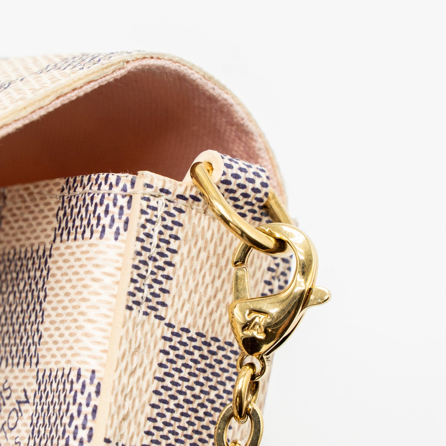 Louis Vuitton Felicie Pochette Damier Azur Canvas GHW