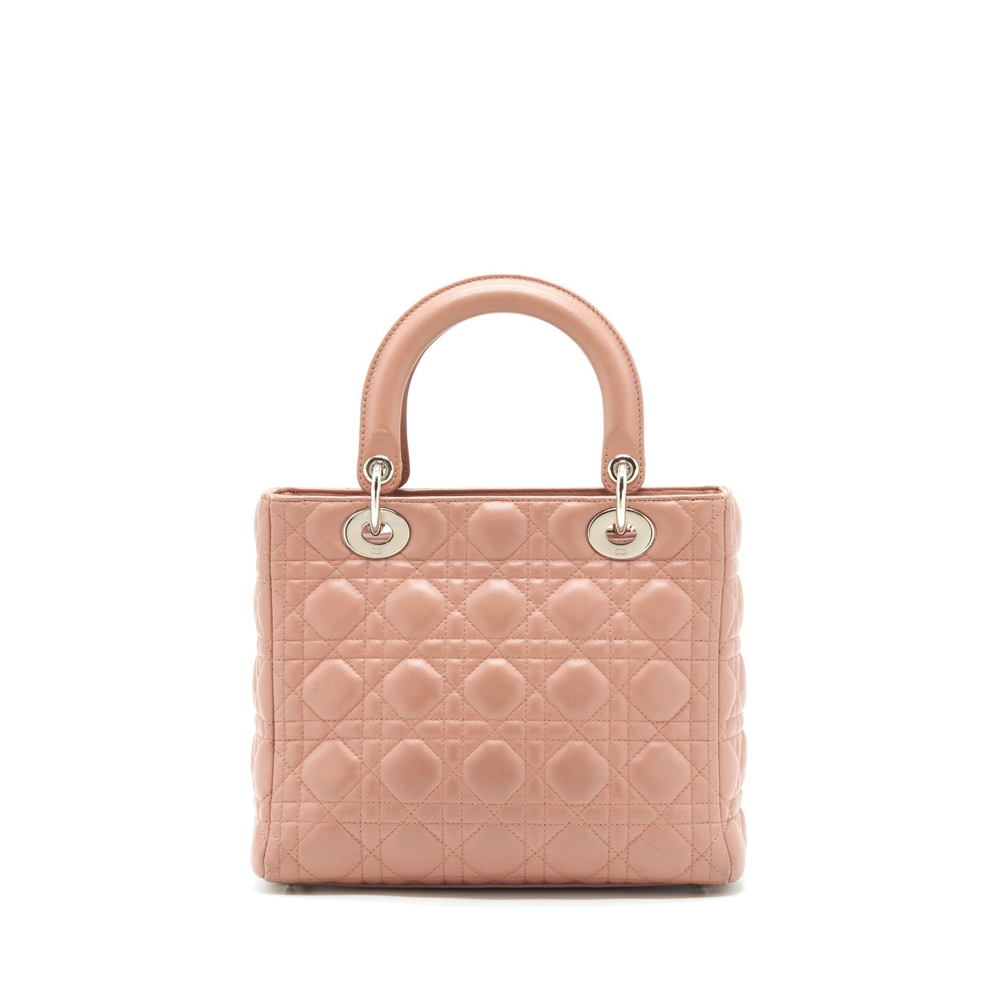Luxury Dior Medium Lady Luxury Dior Lambskin Blush SHW