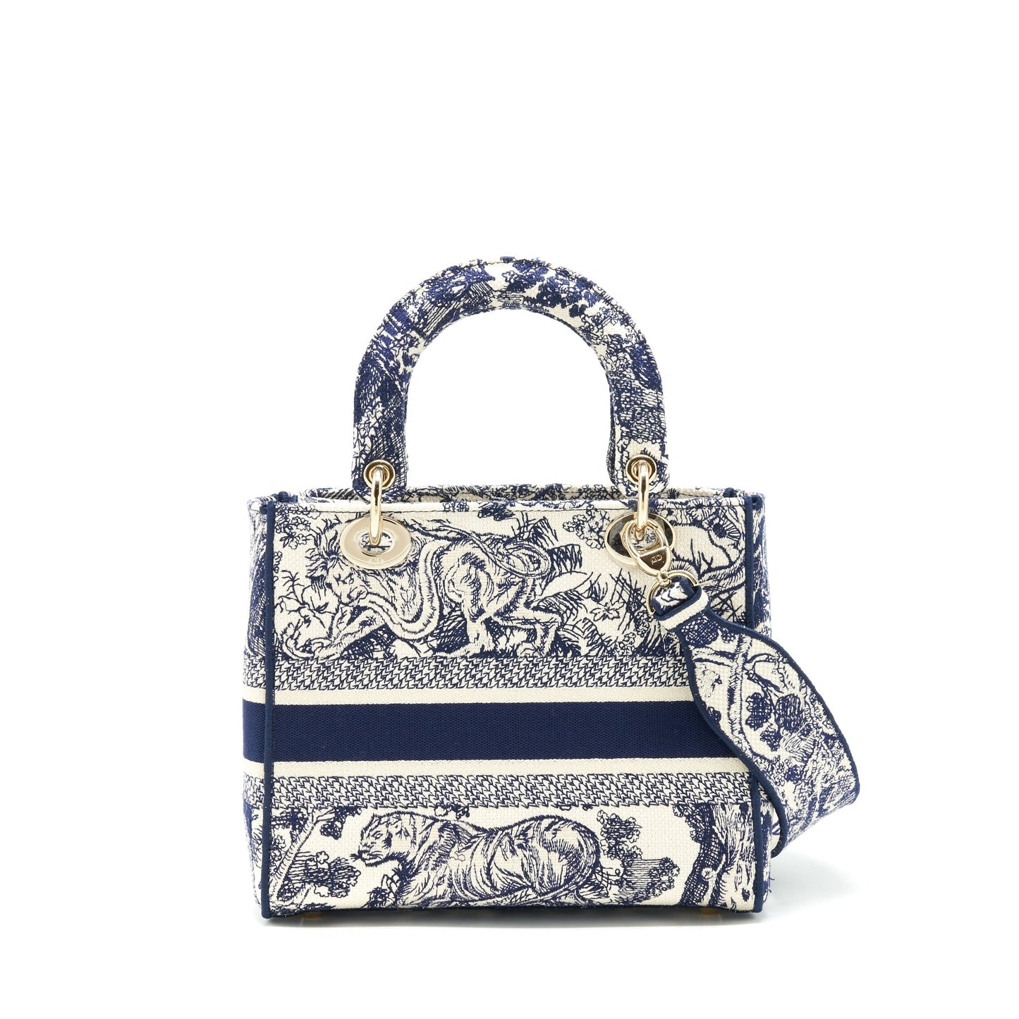 Luxury Dior medium lady Luxury Dior D-lite Bag navy GHW
