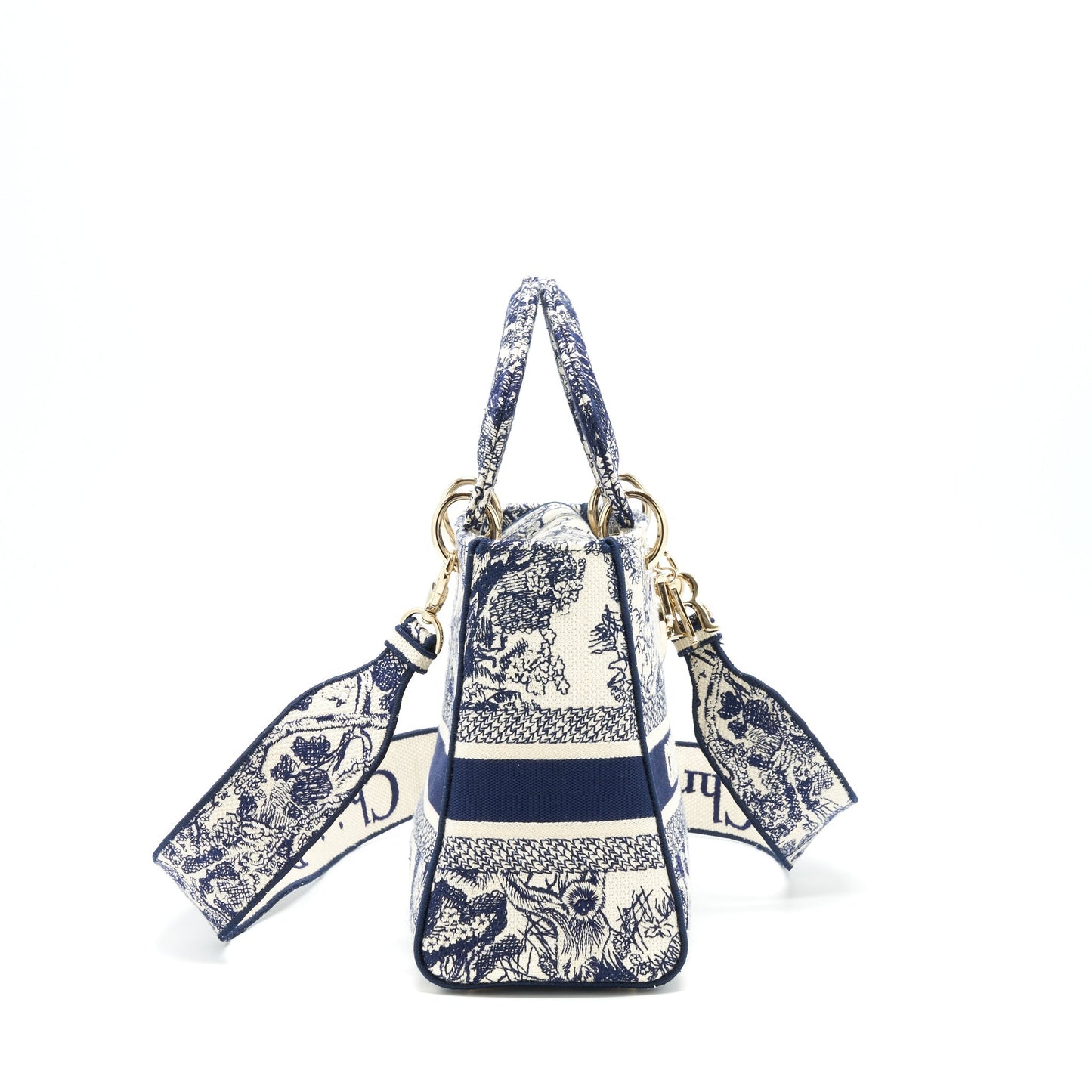 Luxury Dior medium lady Luxury Dior D-lite Bag navy GHW