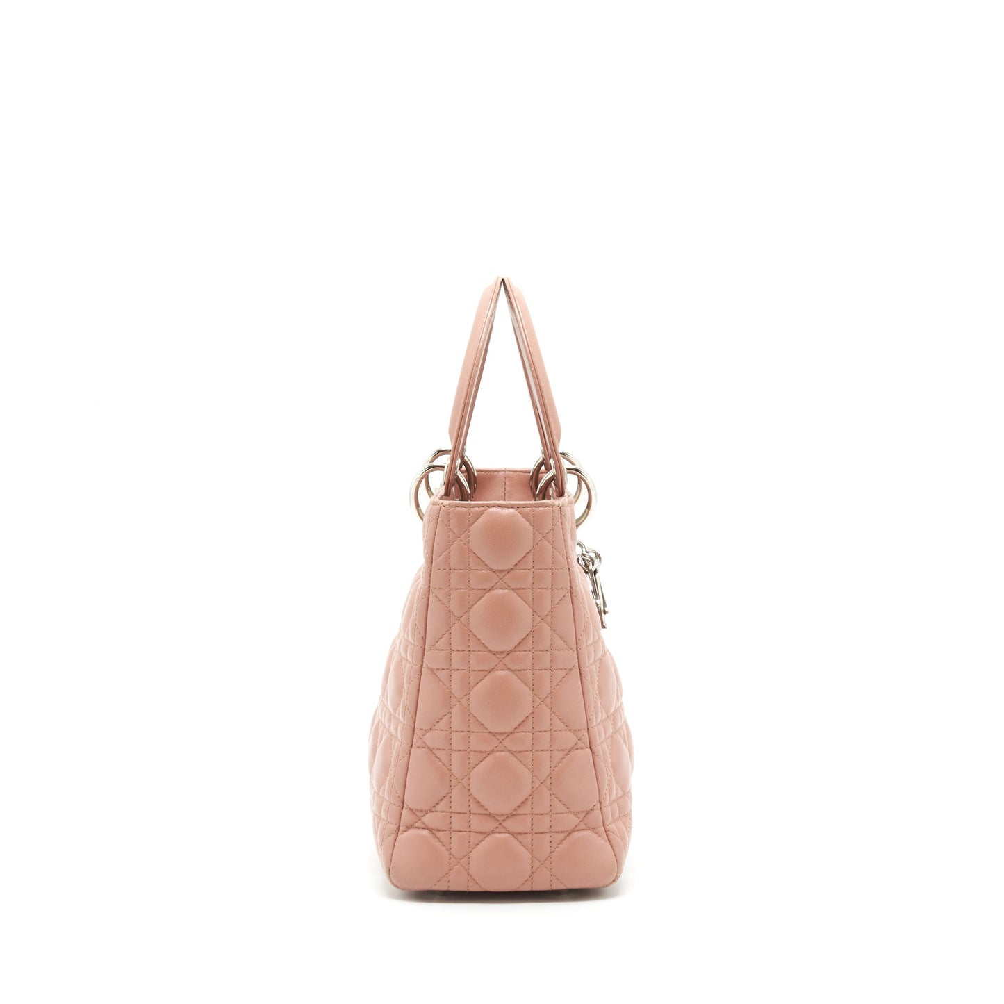 Luxury Dior Medium Lady Luxury Dior Lambskin Blush SHW