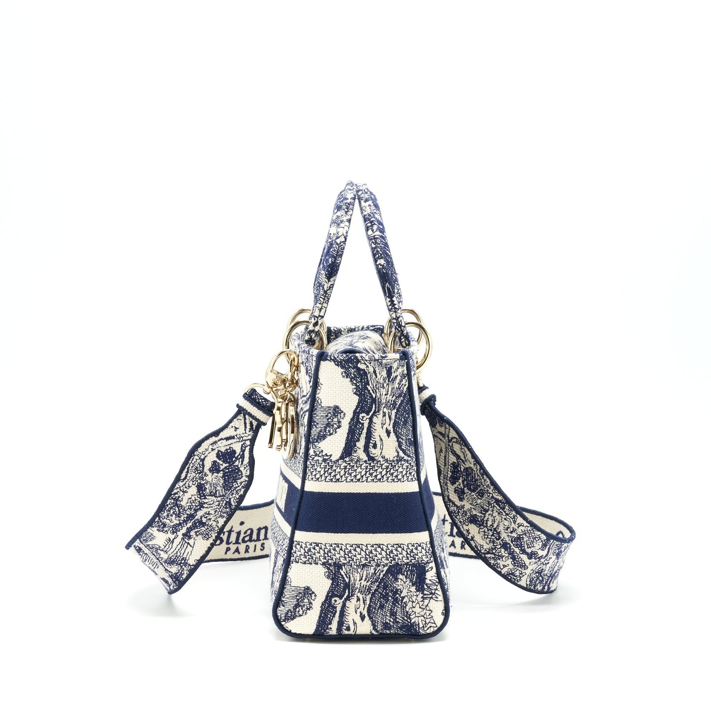 Luxury Dior medium lady Luxury Dior D-lite Bag navy GHW
