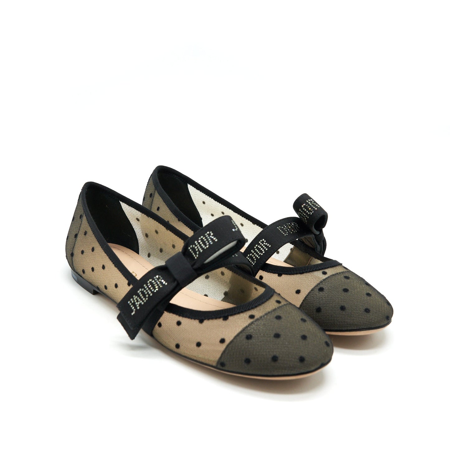 CHRISTIAN Luxury Dior Size 37 MISS J'ALuxury Dior NICELY-D ESPADRILLE FLATS