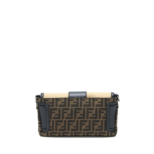 Fendi Regular Baguette Bag FF Jacquard Canvas Multicolour SHW