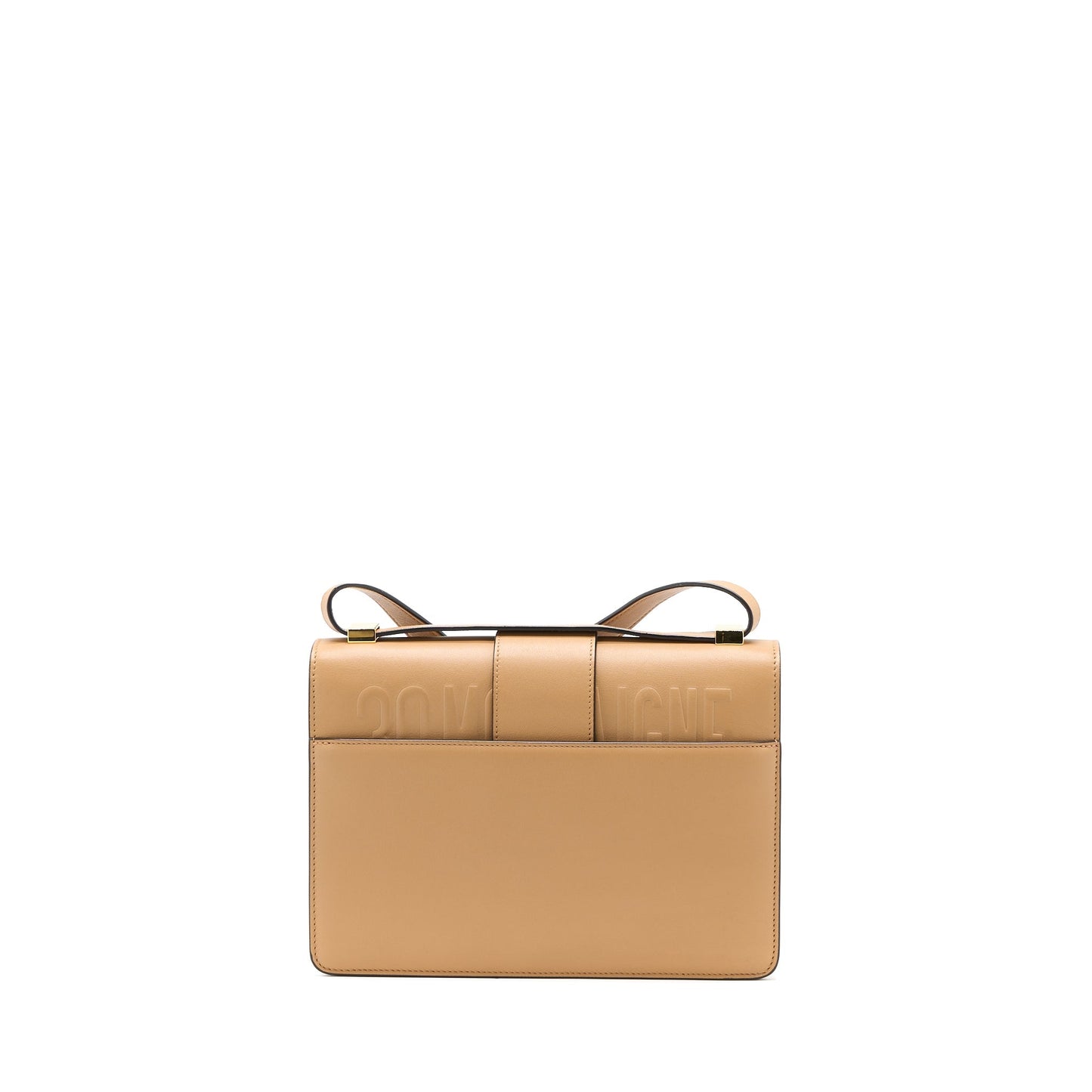 Luxury Dior 30 Montaigne Medium Bag Calfskin Dark Beige GHW