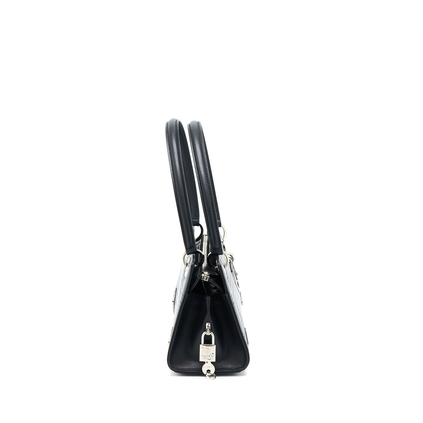 Luxury Dior Vintage Lady Luxury Dior Long Cuir Bag Calfskin Black SHW