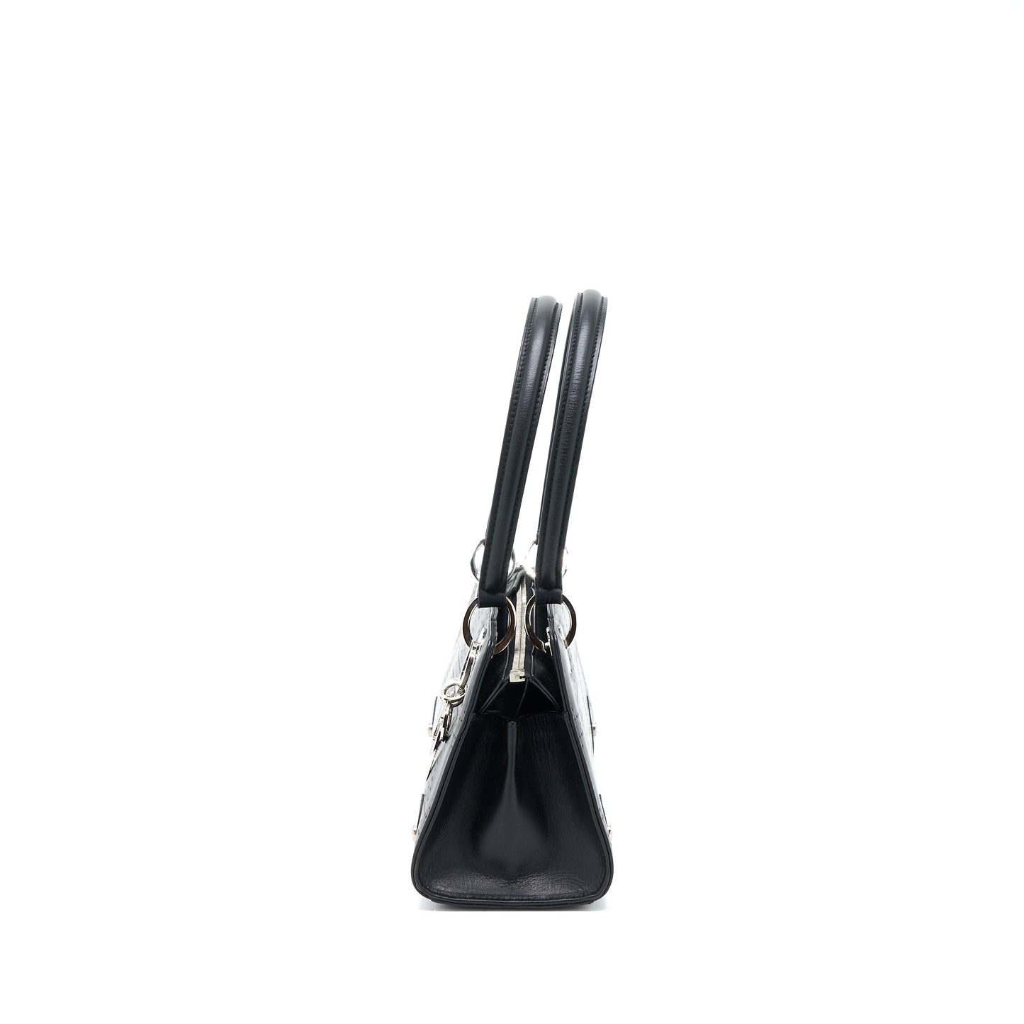 Luxury Dior Vintage Lady Luxury Dior Long Cuir Bag Calfskin Black SHW